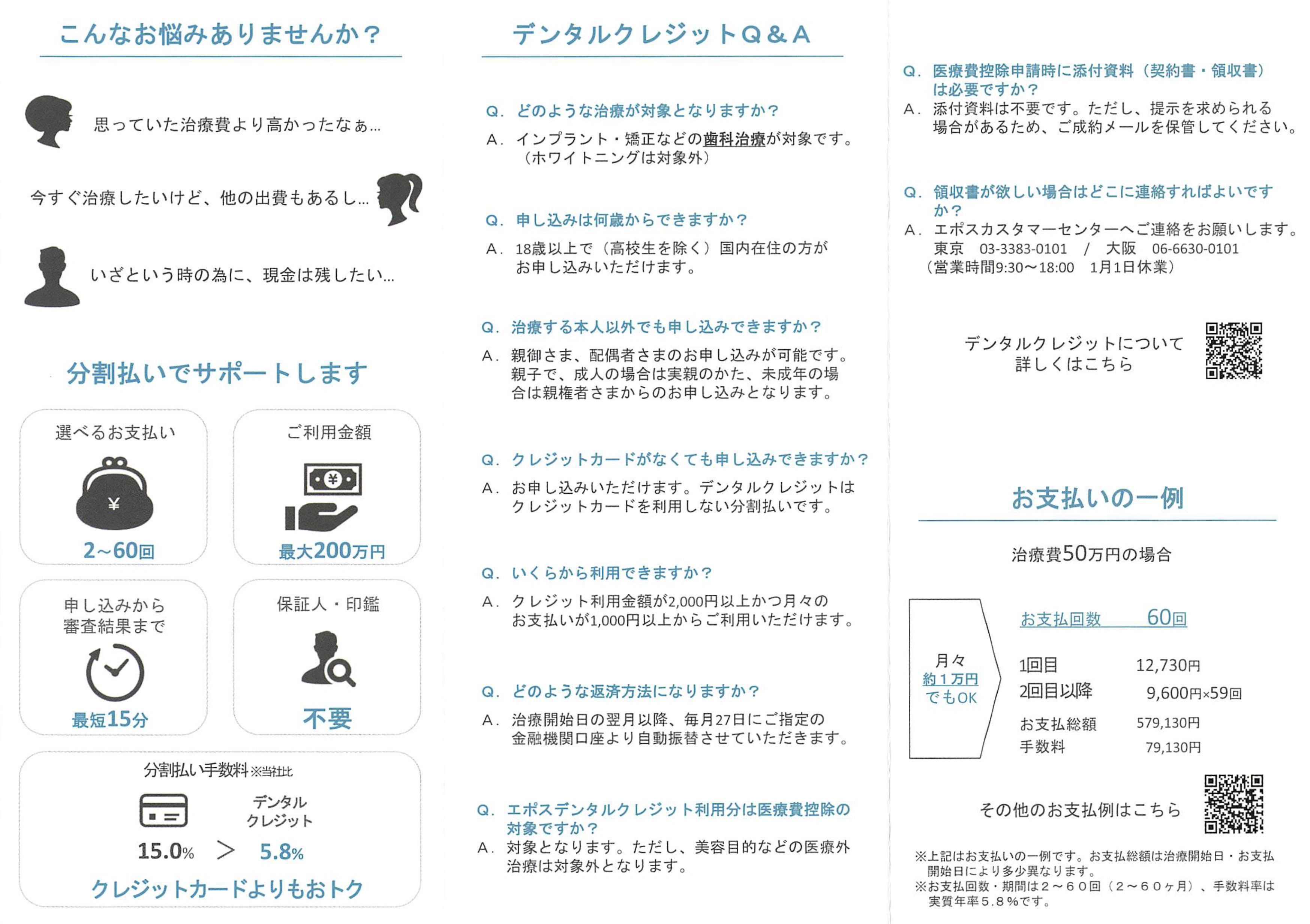 マウスピース矯正の分割払い（エポス・デンタルクレジット）の説明｜レオン矯正会